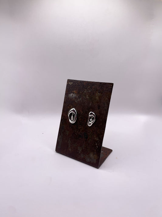 Âme - boucle d'oreille argent et perles