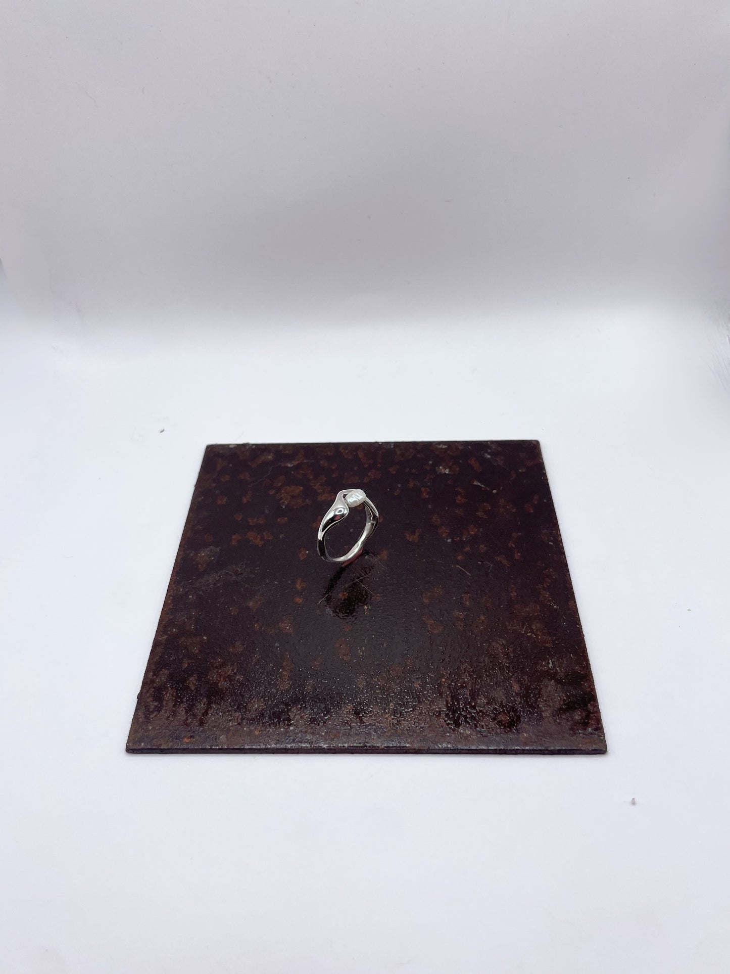 Brulure - Bague argent 925 et perle