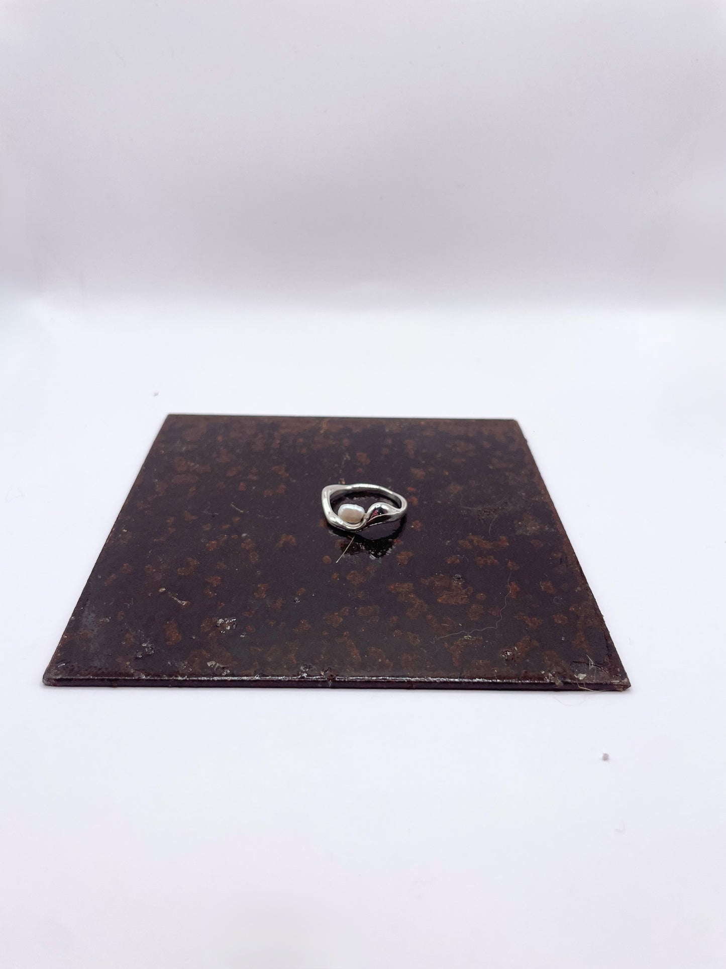 Brulure - Bague argent 925 et perle